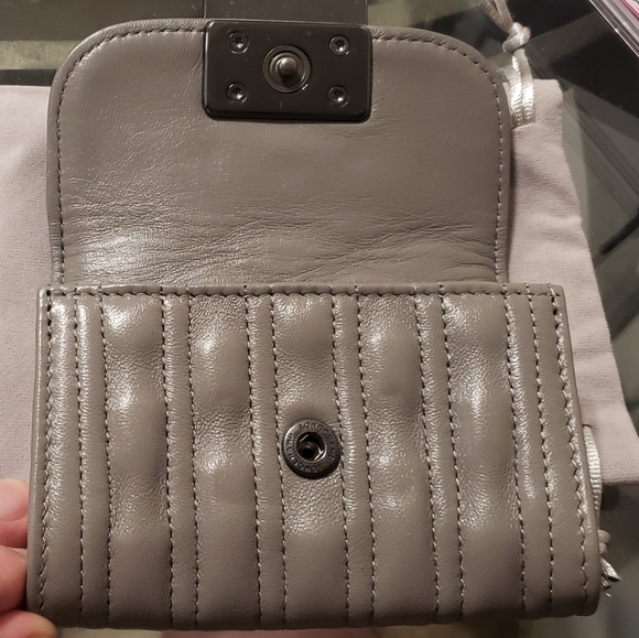 Longchamp brioche gray padded wallet - Picture 2 of 7